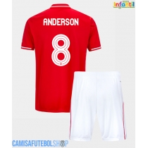 Camisa de time de futebol Nottingham Forest Elliot Anderson #8 Replicas 1º Equipamento Infantil 2025-26 Manga Curta (+ Calças curtas)